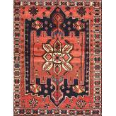 Bloomsbury Market Tawnya Machine Woven Power Loomed Red Black Rug